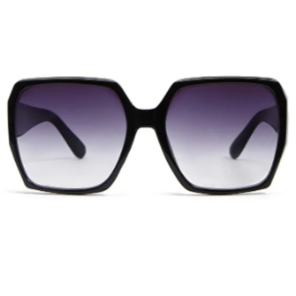 Accessories - New, oversized black frame sunglasses